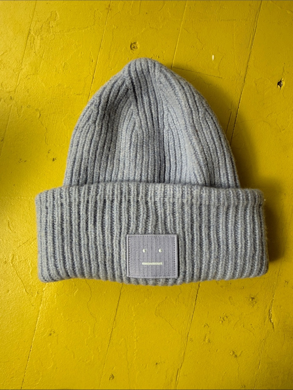 Acne studios lavender Face Knit Beanie